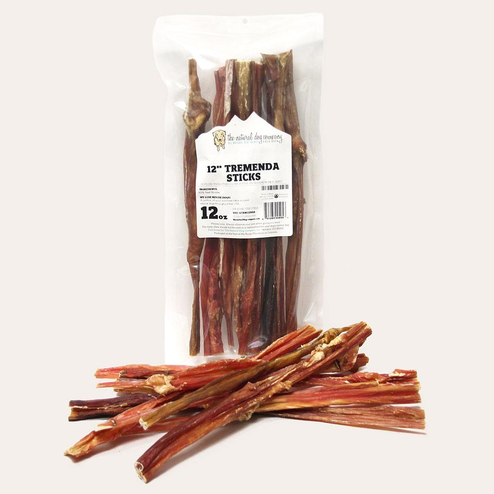 The Natural Dog Company 12" Tremenda Stick Dog Treats, 12-oz
