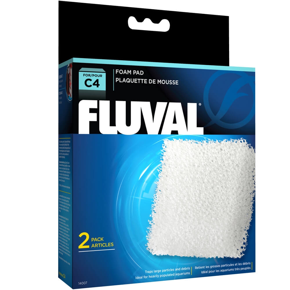 Fluval C4 Foam Pad Filter Media, 2 count