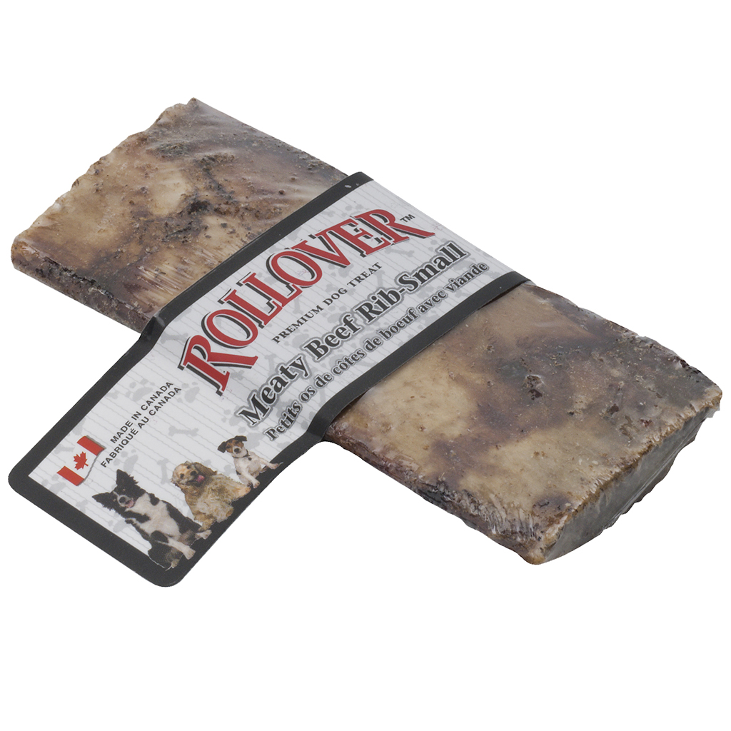 Rollover Premium Meaty Beef Ribs Dog Treats, Small, 1-pk