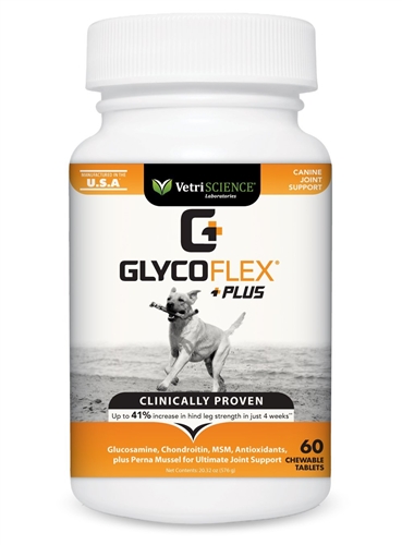 VetriScience GlycoFlex Plus Joint Support Dog Tablets, 60 count