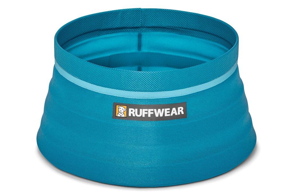Ruffwear Bivy Collapsible Dog Bowl, Blue Spring, Medium (**)