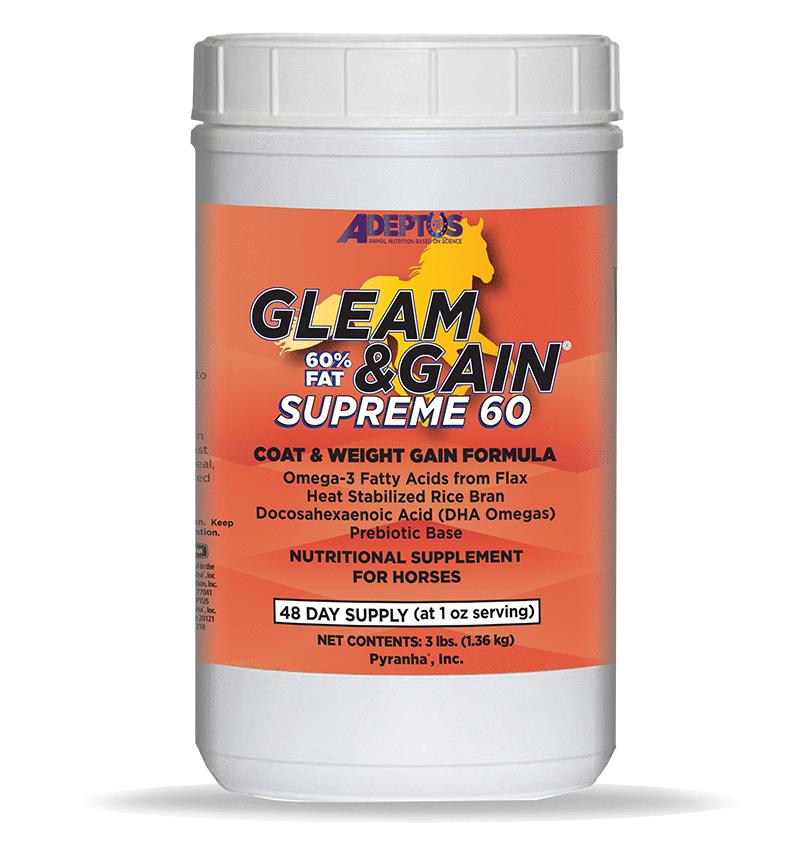Adeptus Gleam & Gain Supreme 60 Horse Supplement