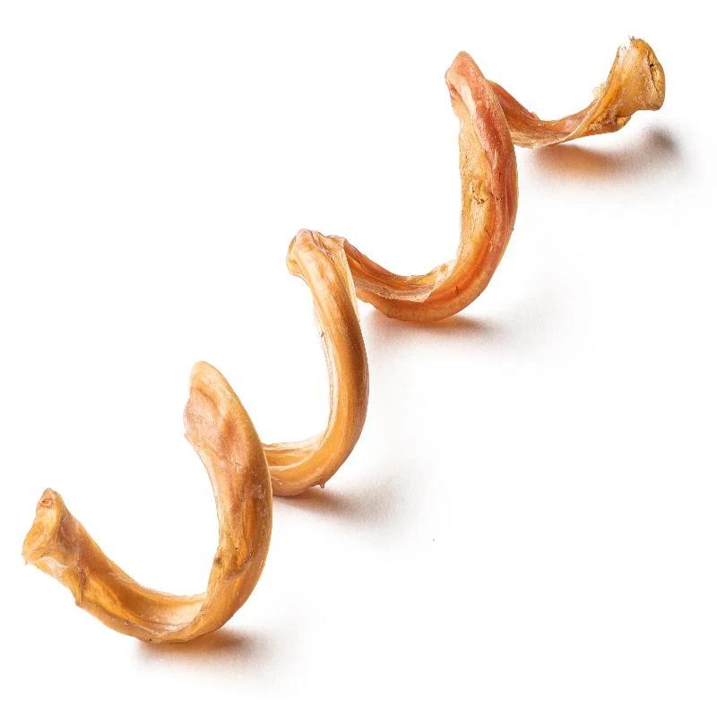 Jack&Pup Curly Bully Sticks Odor-Free Dog Treats, 8-10-in