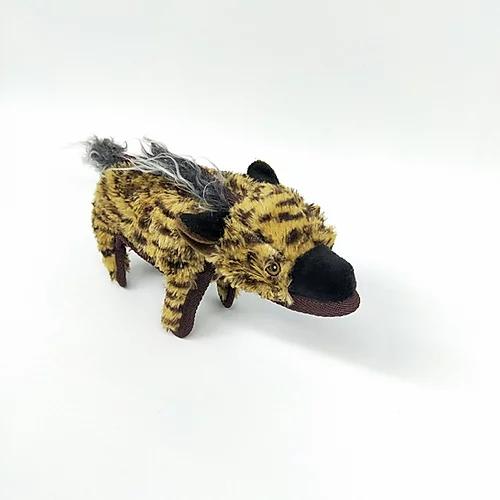 Steel Dog USA Creepy Ballers Plush Chew Toy with Tennis Ball for Dogs, Hyena