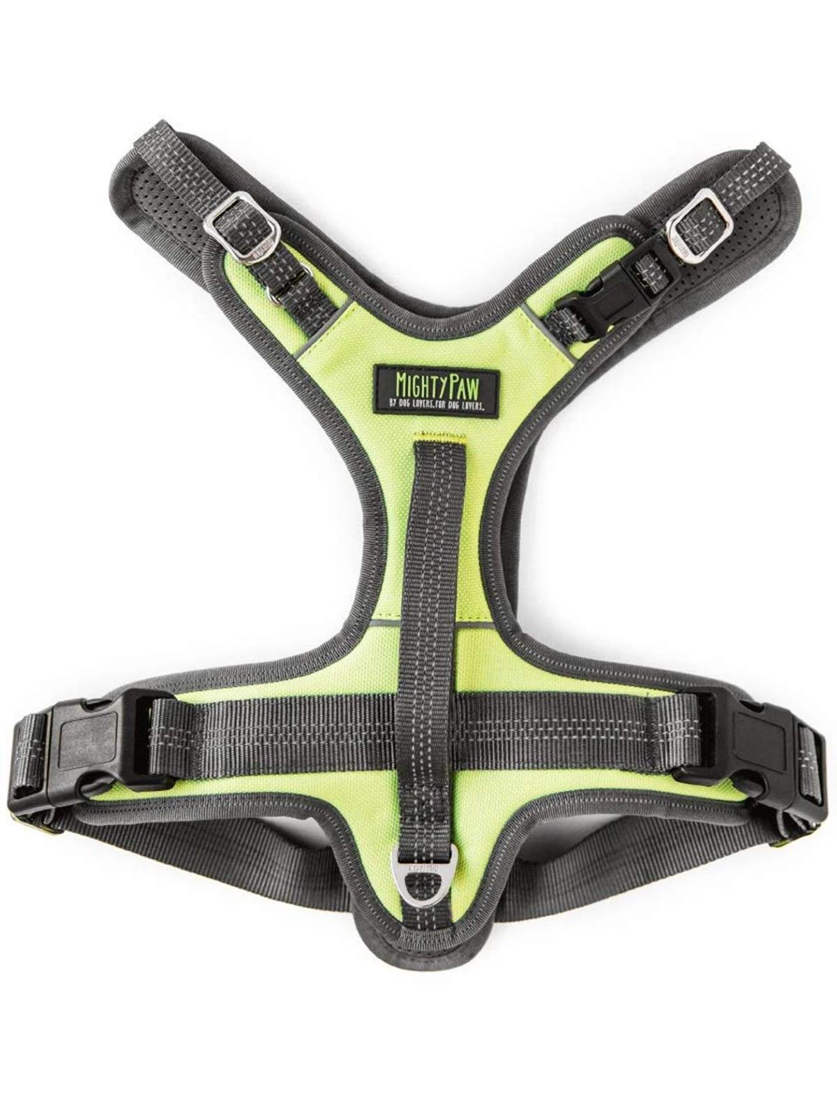 Mighty Paw Padded Sports Dog Harness, Green, Large