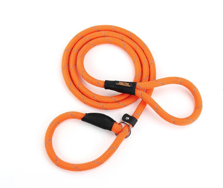 Mighty Paw Slip Rope Dog Leash, Orange