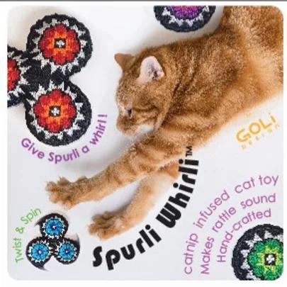Goli Design Spurli Whirli Cat Toy, Assorted