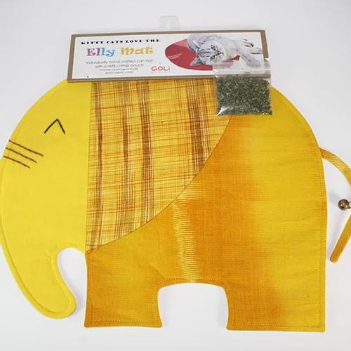 Goli Design Elly Mat Catnip Mat, Yellow
