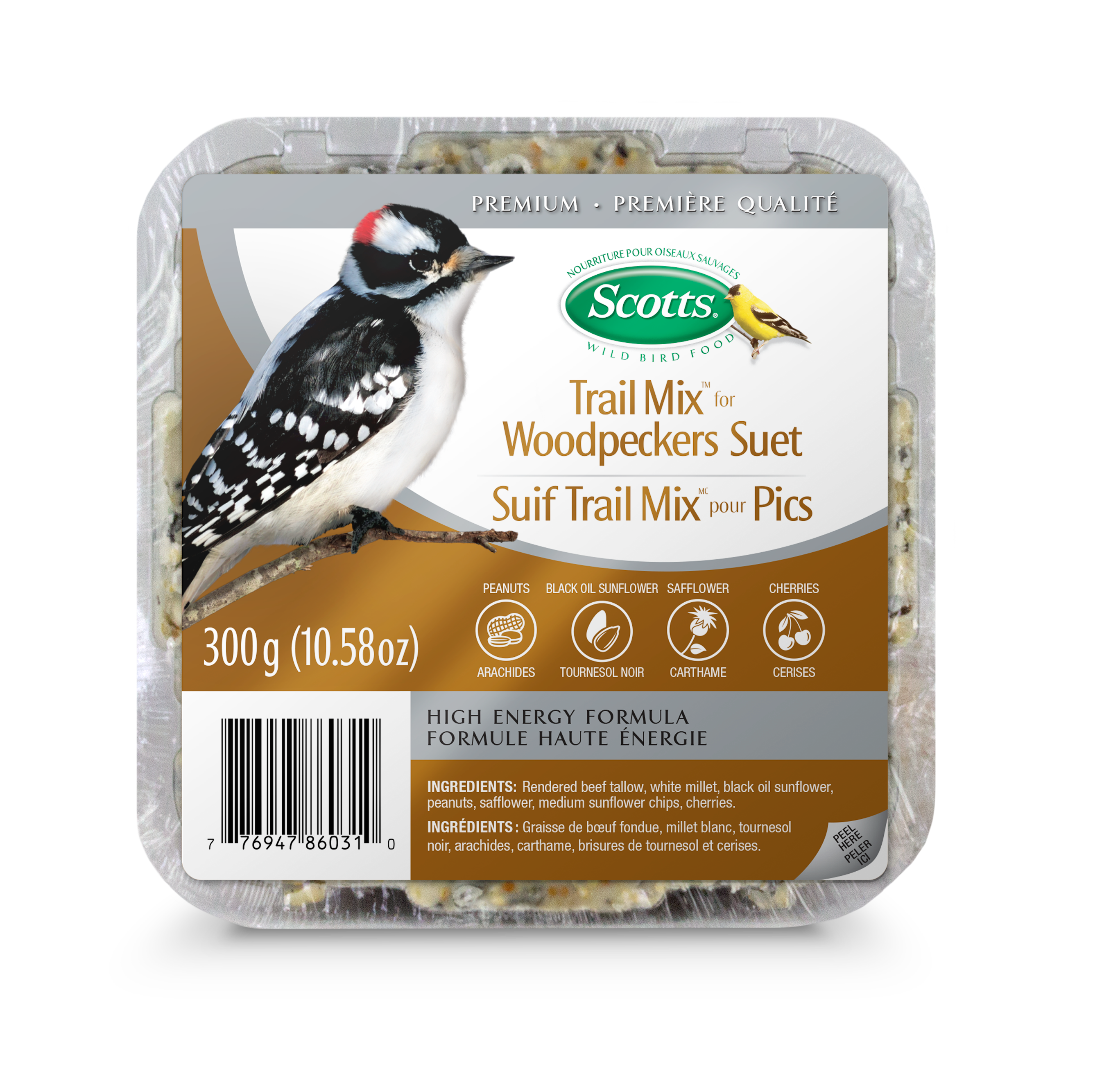 Scotts Trail Mix for Woodpeckers Suet, 300-g