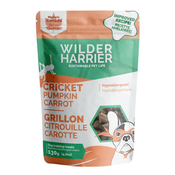 Wilder Harrier Cricket Pumpkin Carrot Hypo Training Dog Treats, 130-gm
