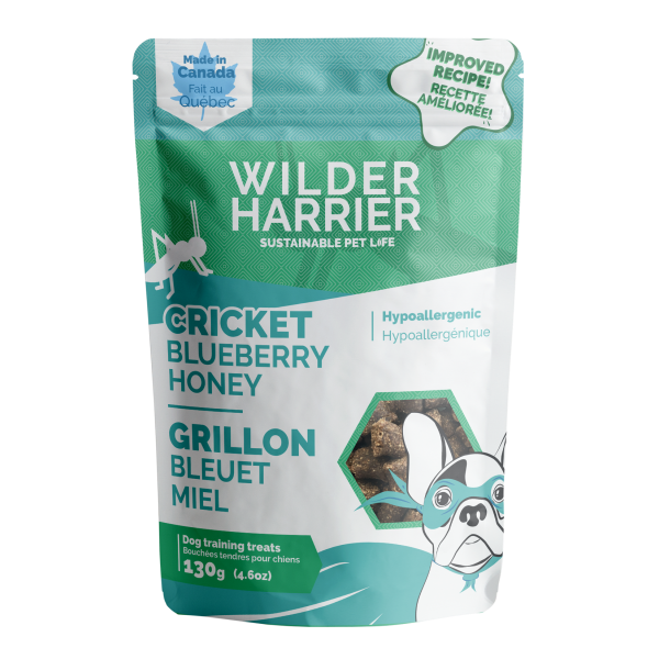 Wilder Harrier Cricket Blueberry Honey Hypo Training Dog Treats, 130-gm (Size: 130-gm)