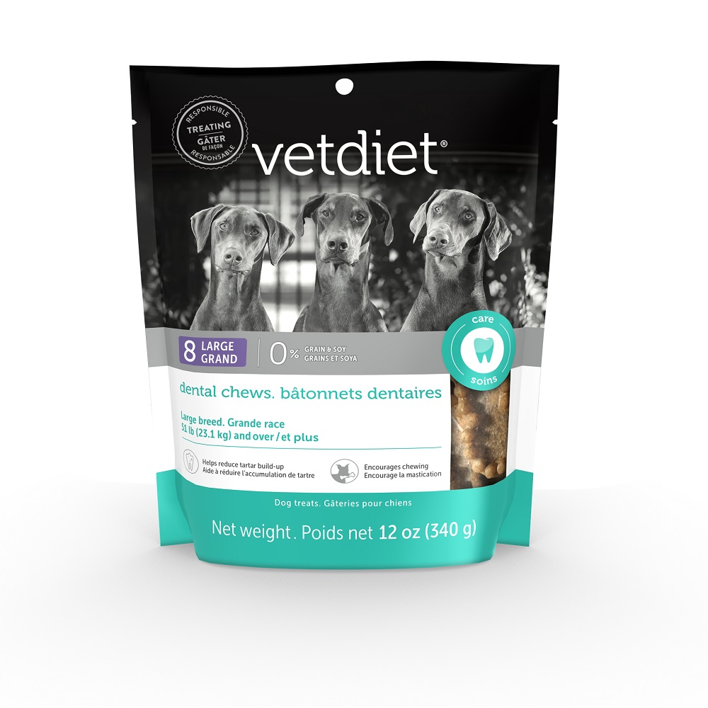Vetdiet Dog Dental Chew, Large, 12-oz