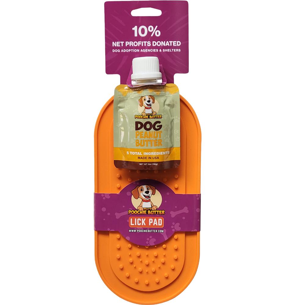 Poochie Butter Squeeze Pack with Lick Pad for Dogs