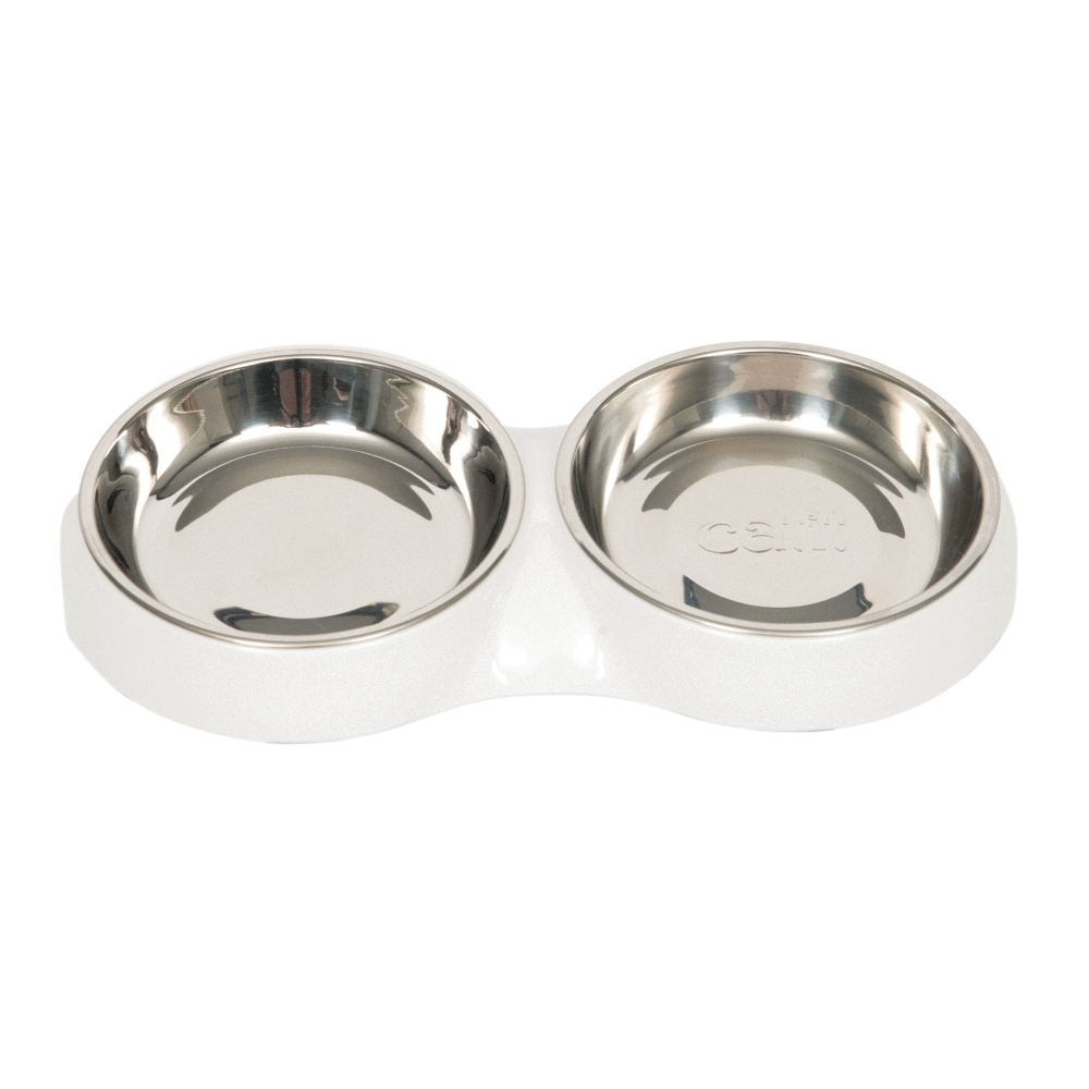 Catit Whisker Stress-Free Food Dish, Double, White