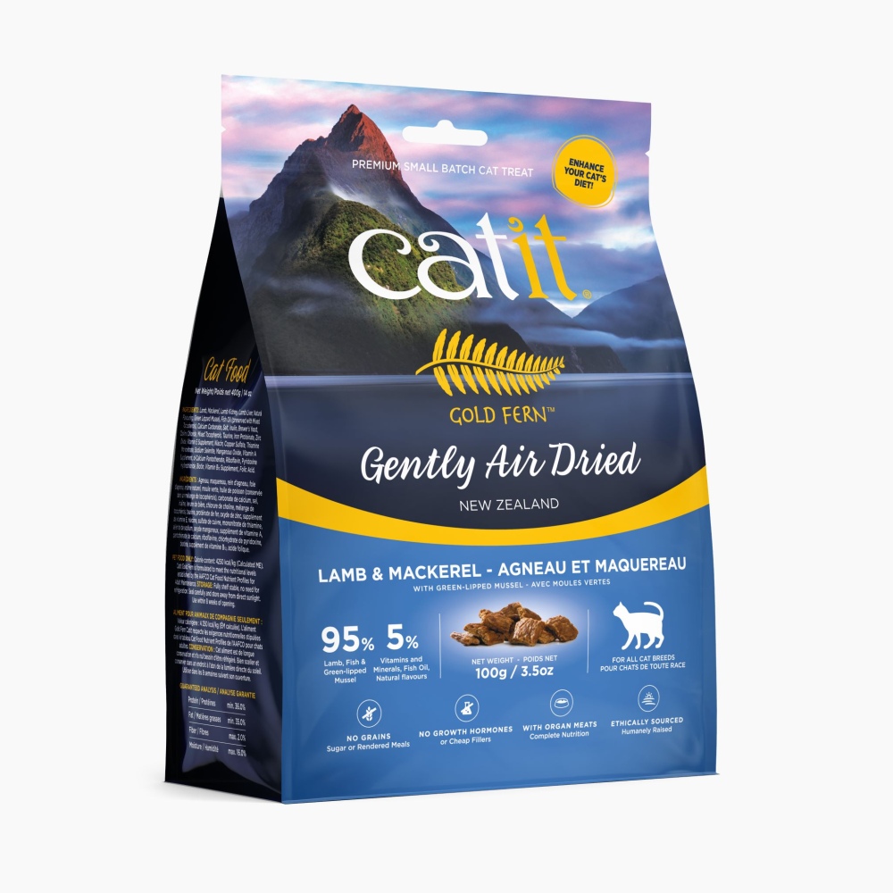 Catit Gold Fern Premium Lamb & Mackerel Air-Dried Cat Food