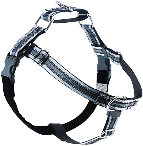 2 Hounds Reflective Training Leash for Freedom Harness, Black