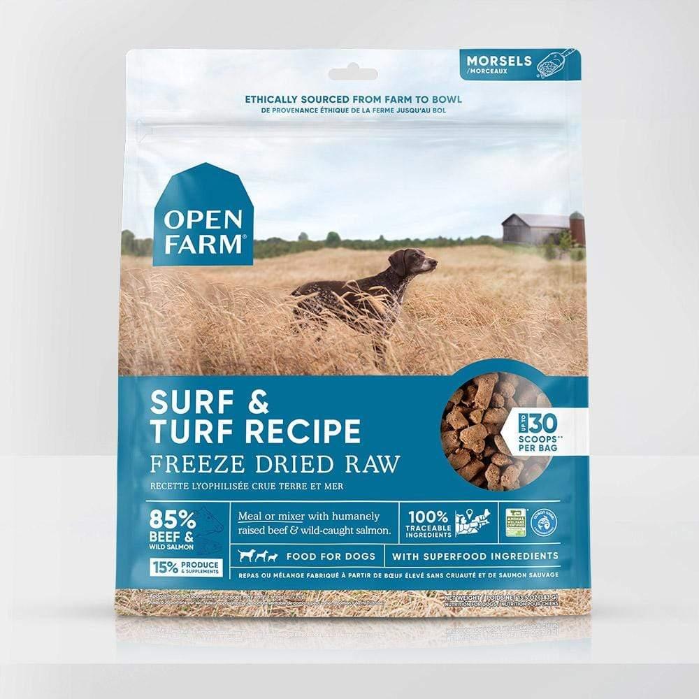 Open Farm Surf Turf Morsels Freeze Dried Dog Food 13.5 oz Pet