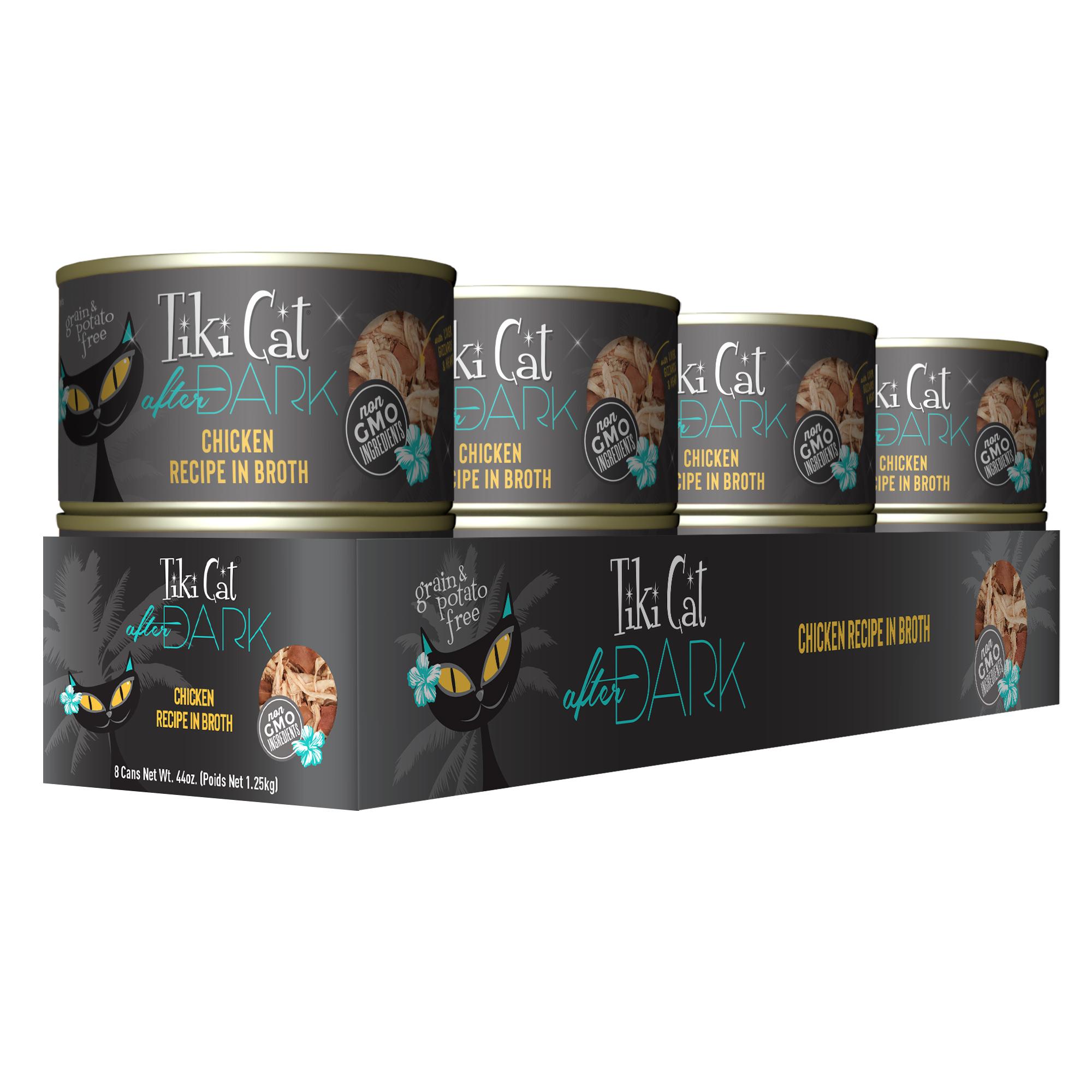 Tiki Cat After Dark Chicken Recipe in Broth, 5.5-oz, case of 8 (**)