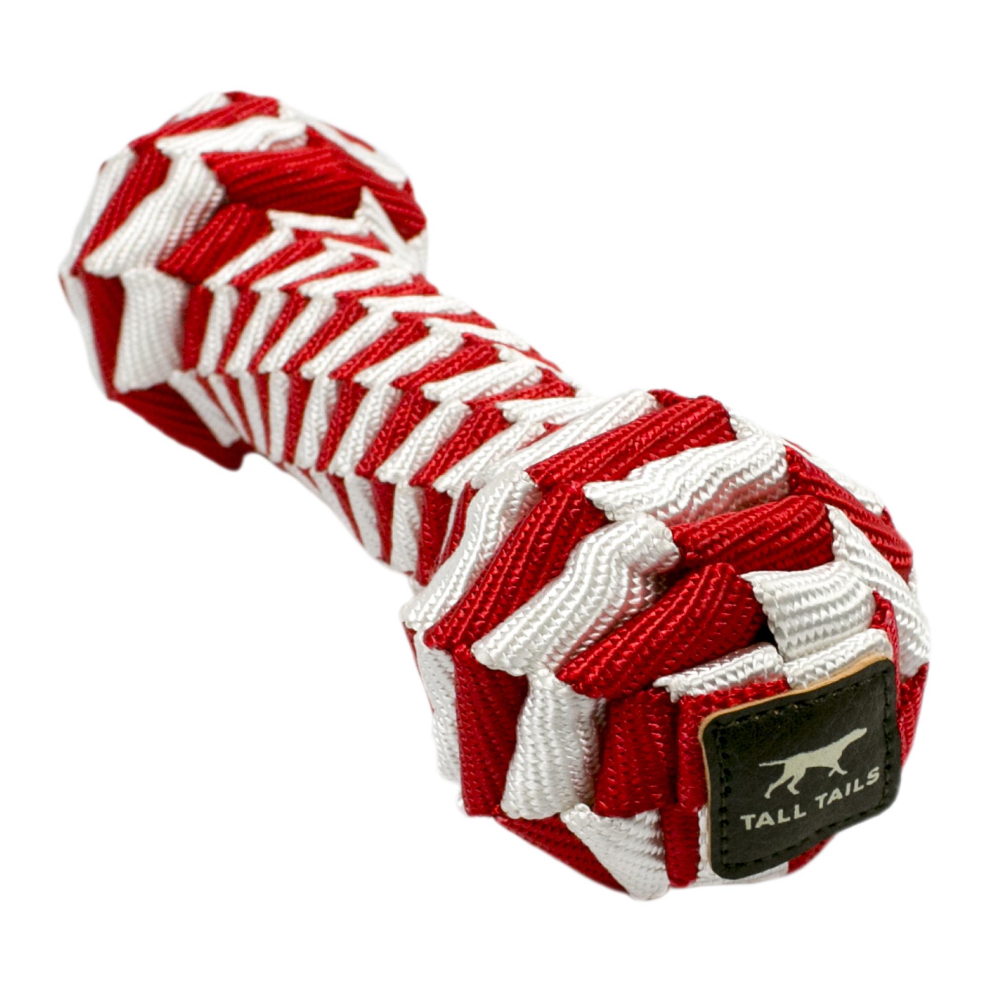 Tall Tails Braided Bone Toy, Red (**)