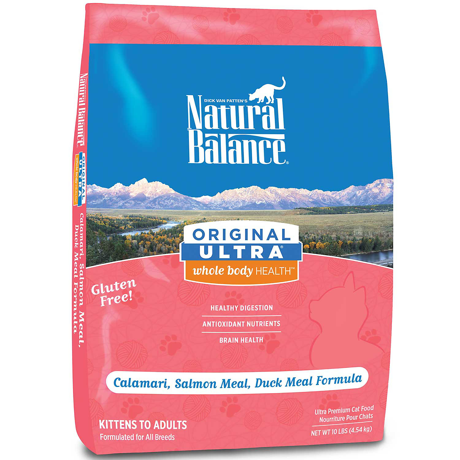 Natural Balance Original Ultra Whole Body Health Calamari, Salmon Meal, Duck Meal Formula Dry Cat Food, 5-lb (**) (Size: 5-lb)