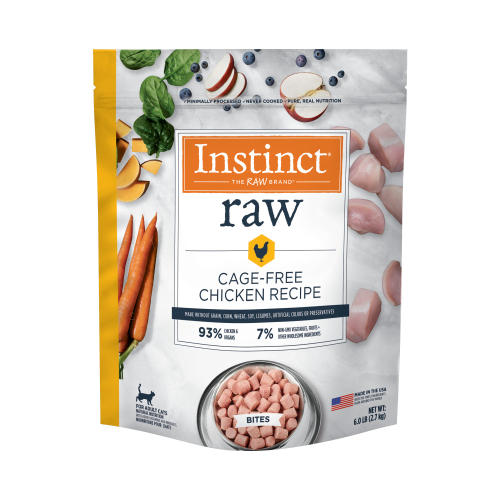 Instinct Raw Cage-Free Chicken Bites Frozen Cat Food