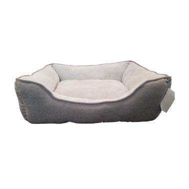 Petcrest Cuddler Dog Bed, Gray, 25-in x 21-in
