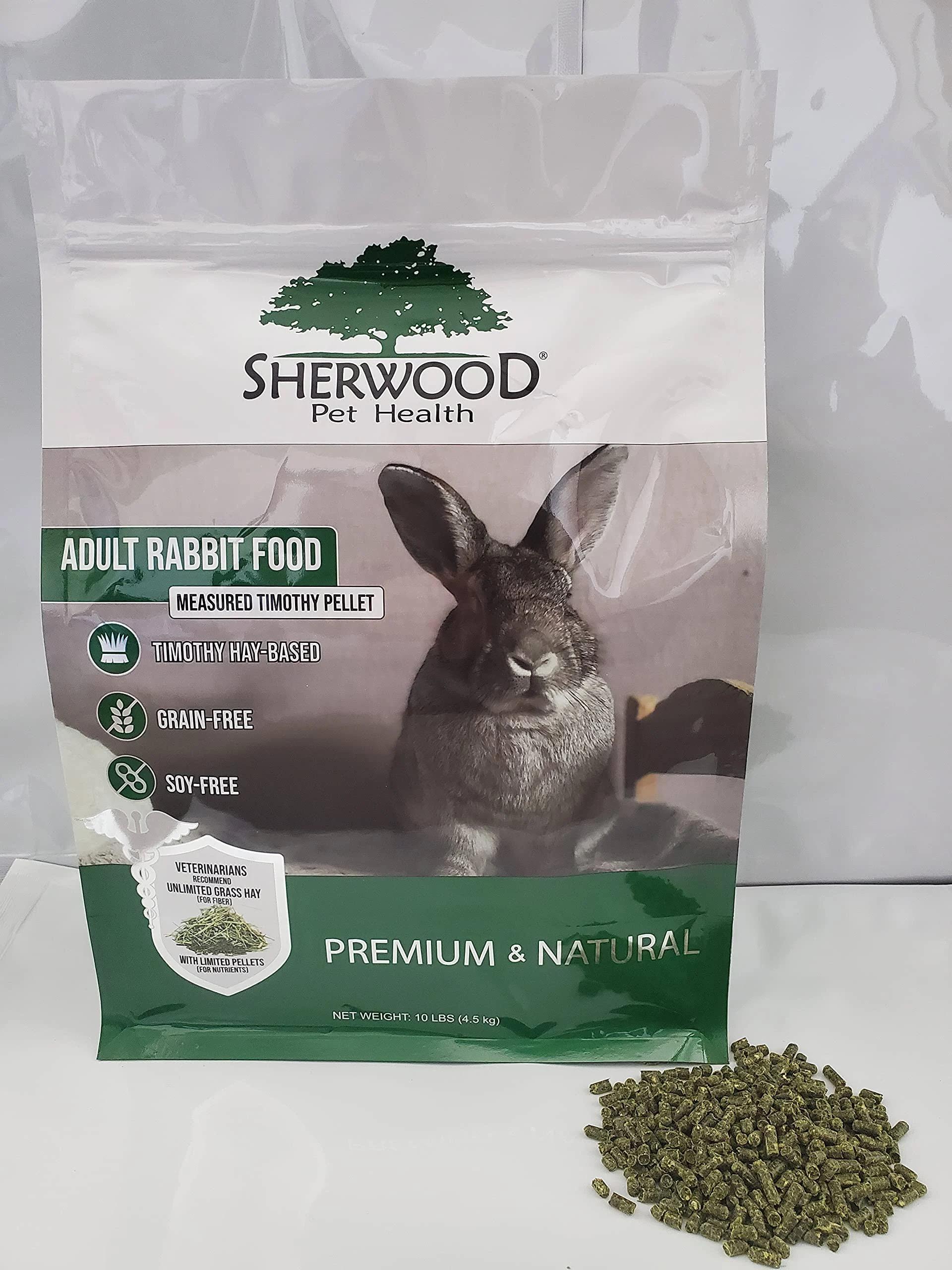 Sherwood Pet Health Timothy Pellet Adult Grain-Free Rabbit Food, 10-lb