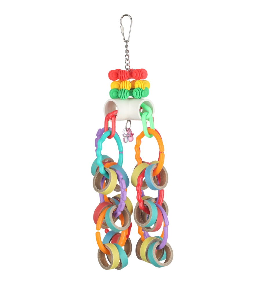 HARI Smart Play Parrot Toy, Bagel Cascade