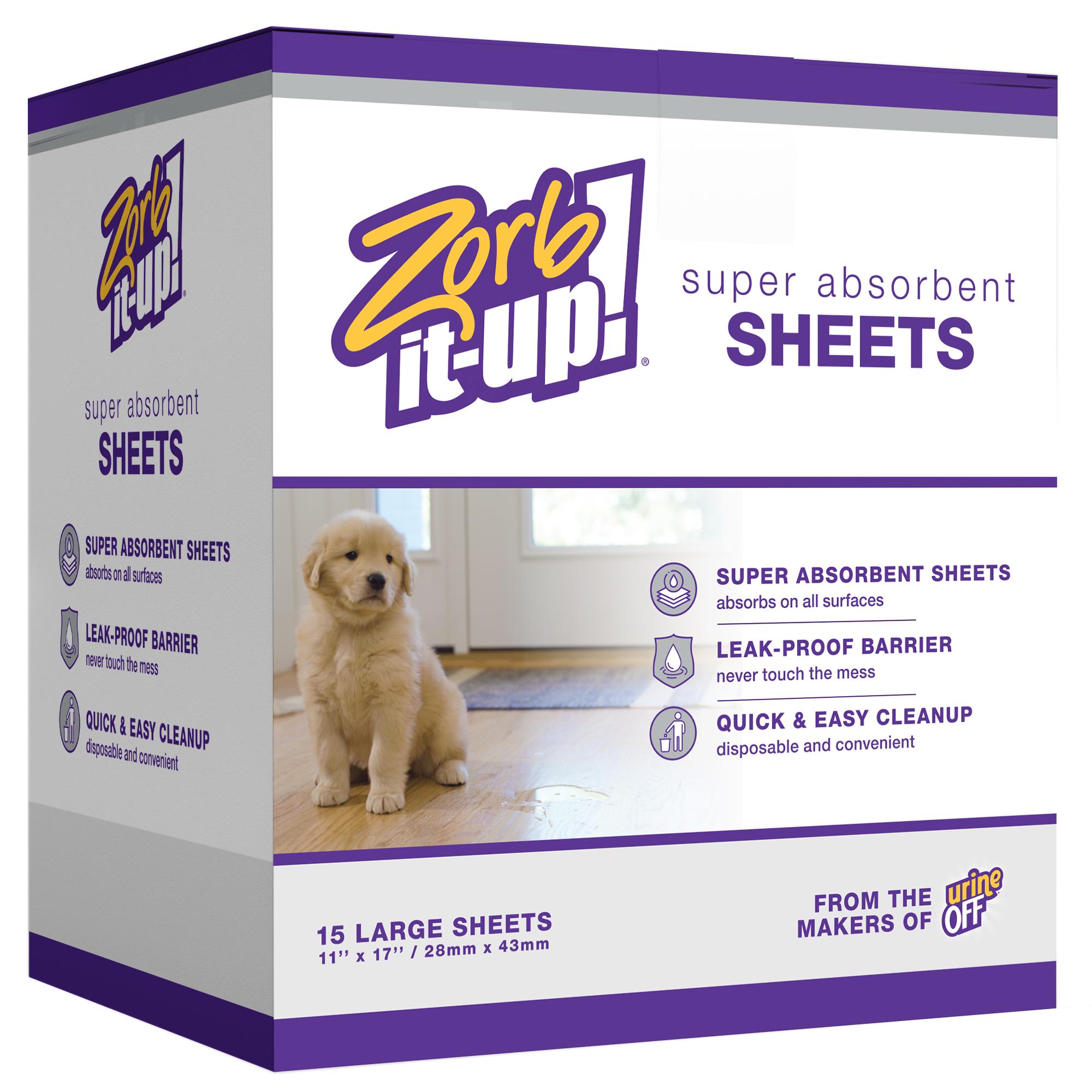 Urine Off Zorb-it-up Super Absorbent Disposable Sheets for Pets