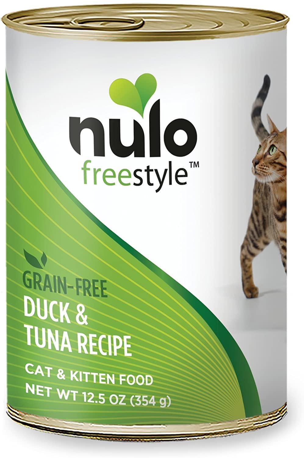 Nulo Cat Freestyle Pate Duck & Tuna Recipe Grain-Free Canned Cat & Kitten Food, 12.5-oz, case of 12 (**)