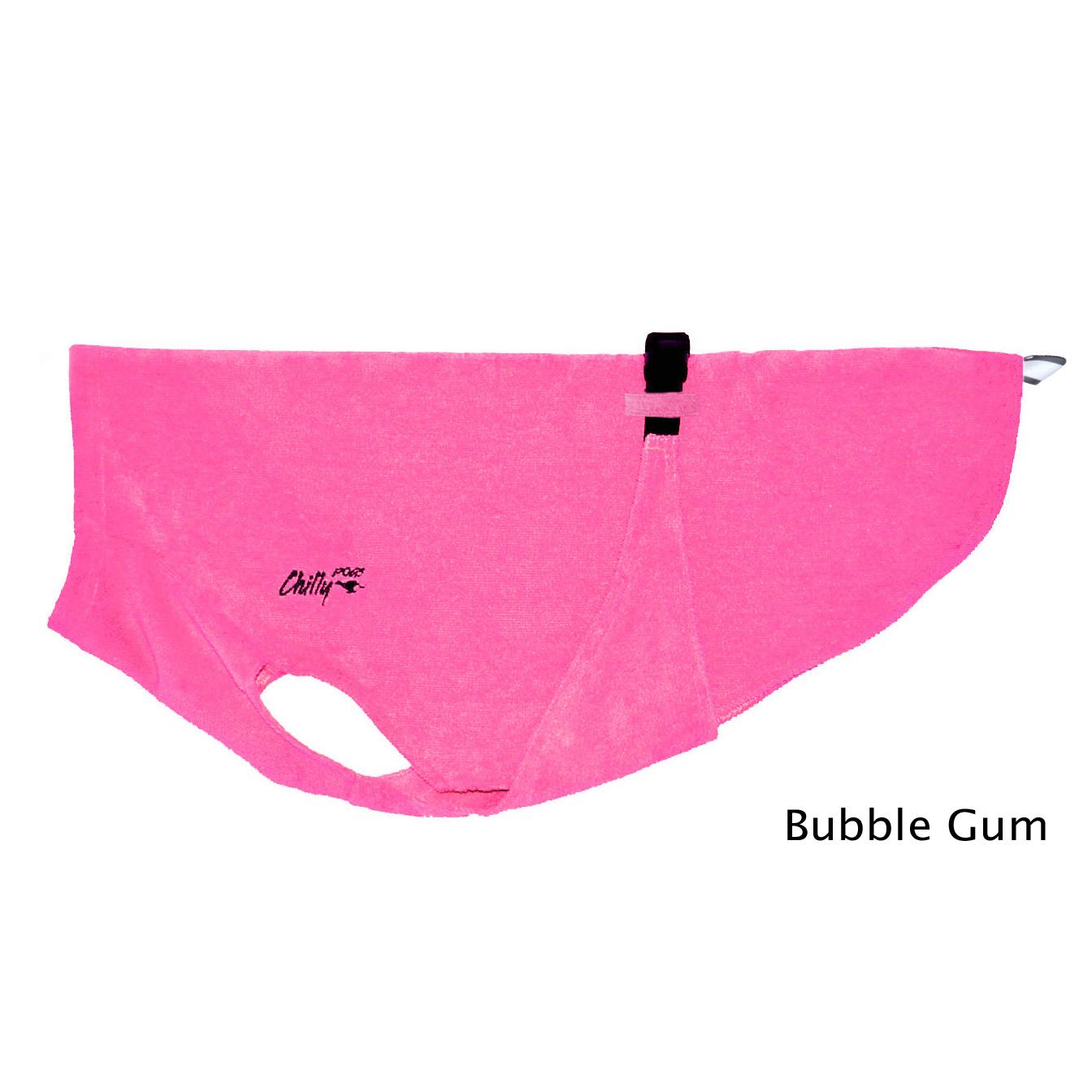 Chilly Dogs Soaker Robe Dog Cooling Apparel, Bubble Gum, Standard 16