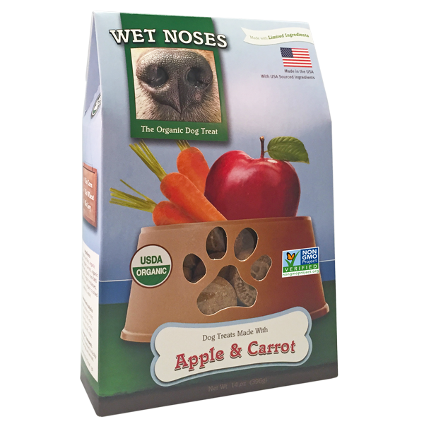 Wet Noses  Apple & Carrot Dog Treats, 14-oz (Size: 14-oz)