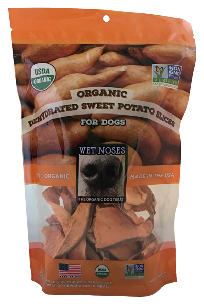 Wet Noses Organic Sweet Potato Slices Dehydrated Dog Treats