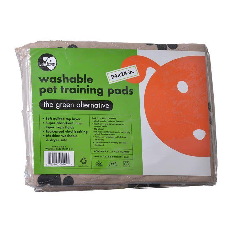 Lola Bean Washable Pet Training Pads 24x24, 2-count (Size: 2-count)