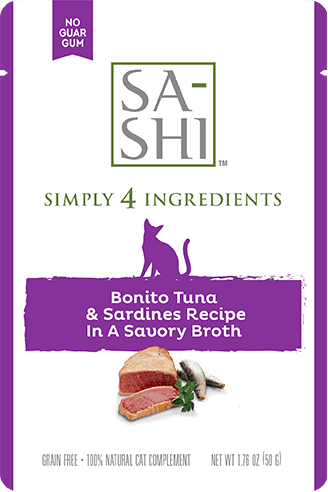 RAWZ Cat Sa‐Shi Cat Topper Tuna & Sardines Pouch, 1.76-oz, case of 8 (**)
