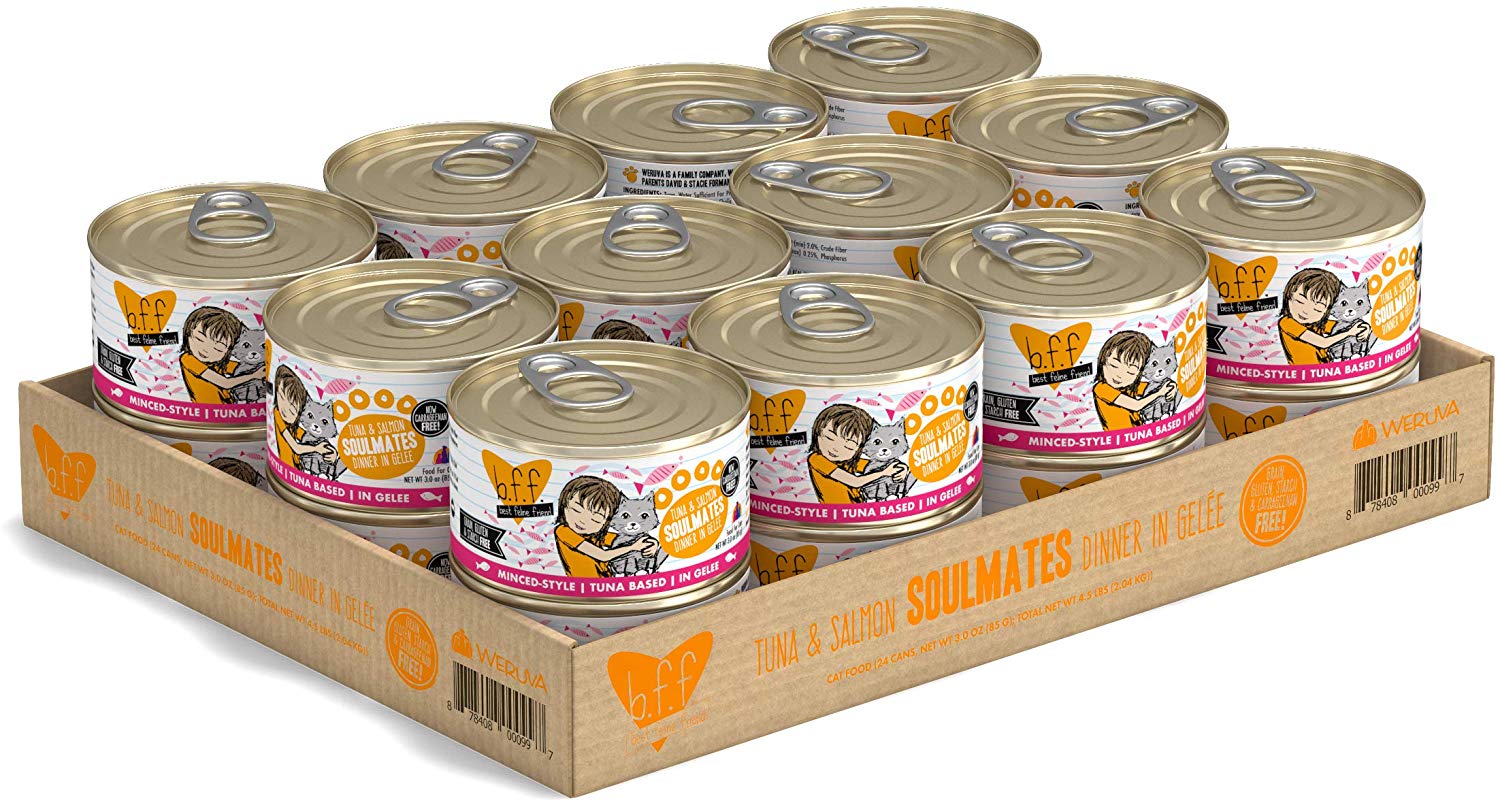 Bff Originals Soulmates Tuna Salmon Dinner In Gelee Grain Free Wet Cat Food 3 Oz Case Of 24 Denny S Pet World