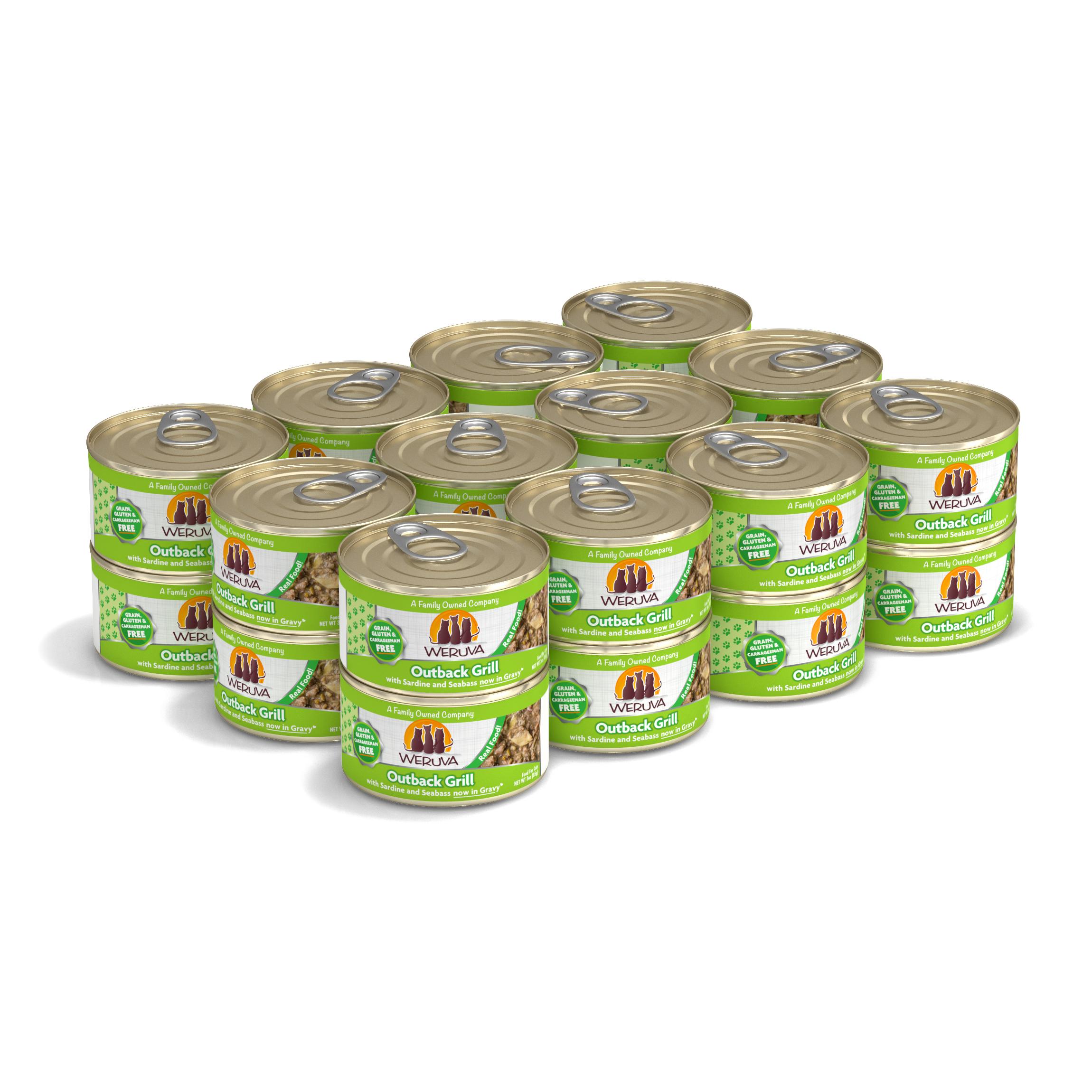 Weruva Cat Classic Outback Grill with Trevally & Barramundi Grain-Free Wet Cat Food, 3-oz, case of 24 (**)