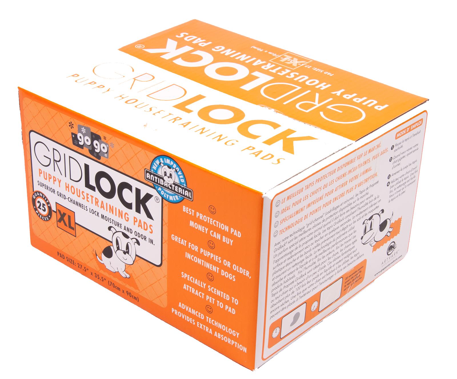 GoGo Xl Gridlock Training Pads, 25-ct