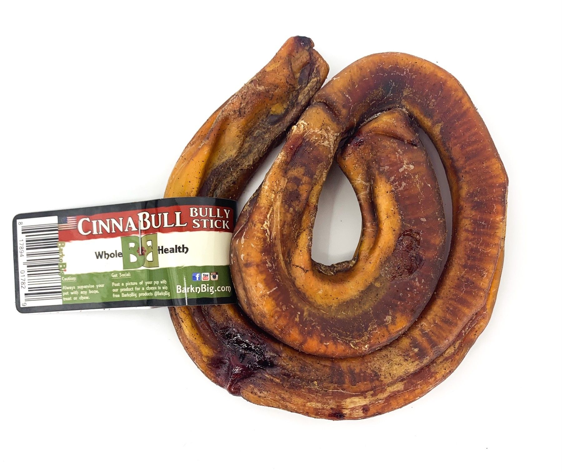 BarknBig Beef Cinnabull Coil Dog Chew
