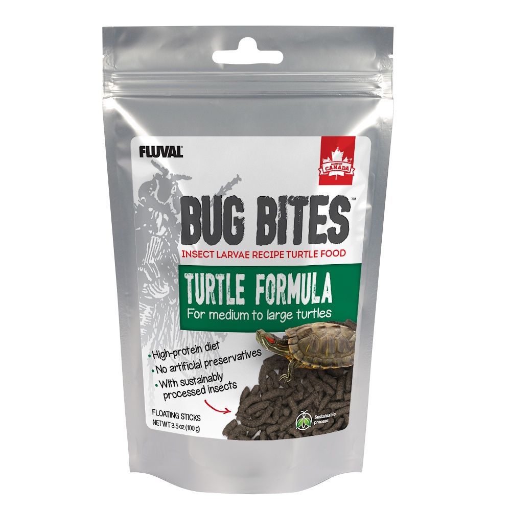 Fluval Bug Bites Turtle Formula Sticks for Medium-Large Turtles, 4.4-oz