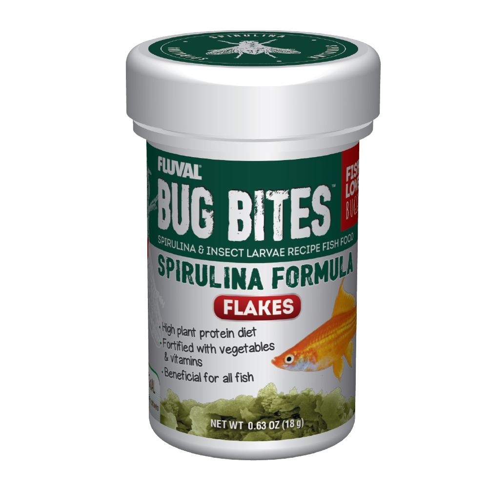 Fluval Bug Bites Spirulina Flake Fish Food