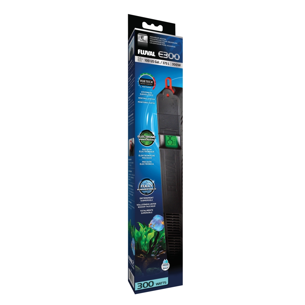 Fluval E300 Advanced Electronic Aquarium Heater, 300-watt