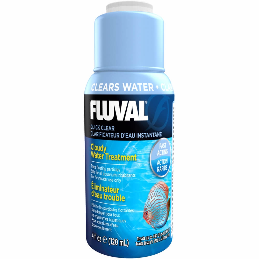 Fluval Quick Clear Aquarium Water Treatment, 4-oz