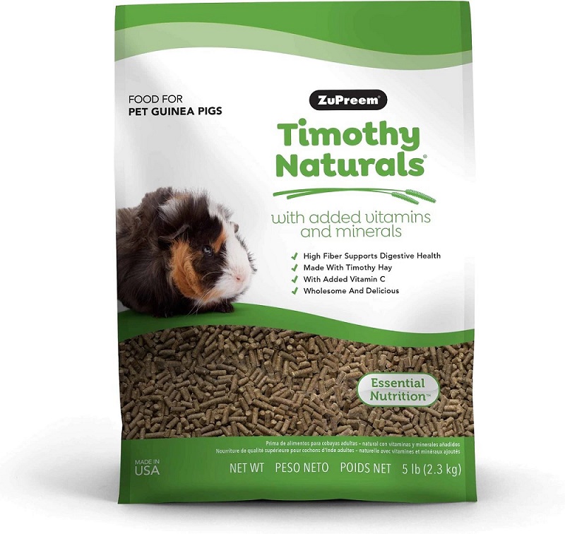 ZuPreem Nature's Promise Timothy Naturals Guinea Pig Food, 5-lb