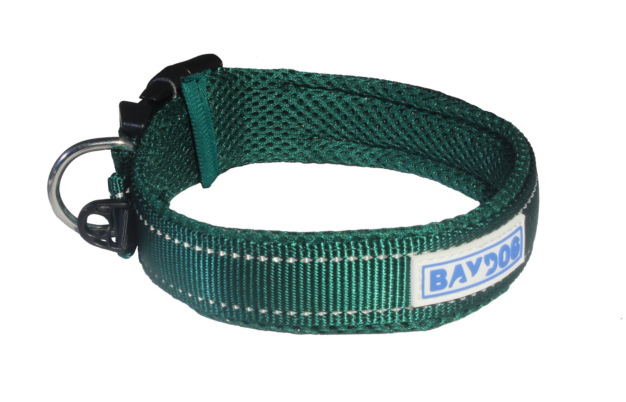 BayDog Tampa Bay Dog Collar, Green, Medium