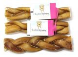 Tuesday's Natural Dog Company 6" Braided Bully Stick Low Odor Dog Treats, 1 Count