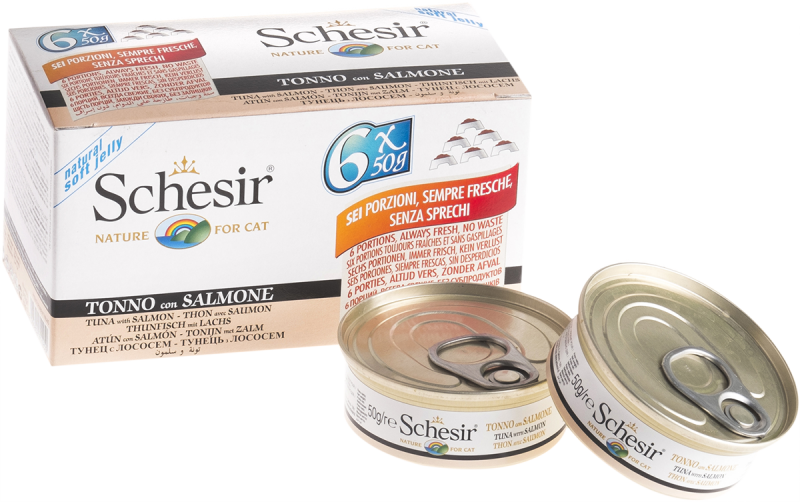 Schesir Tuna & Salmon Wet Cat Food Can