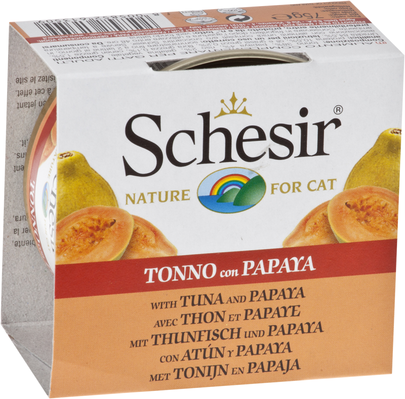 Schesir Tuna, Papaya, Rice Wet Cat Food Can