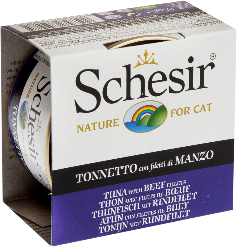 Schesir Can Thon Et Filets De Boeufs, 85-gram