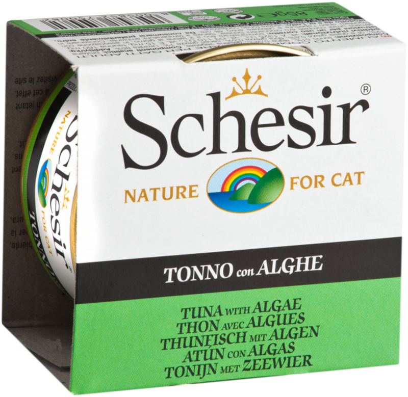 Schesir Tuna & Seaweed Wet Cat Food Can